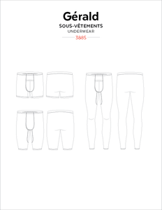 Jalie Gerald Men's Underwear Pattern 3885