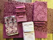 Load image into Gallery viewer, Wine &amp; Rose Lace Lingerie Capsule