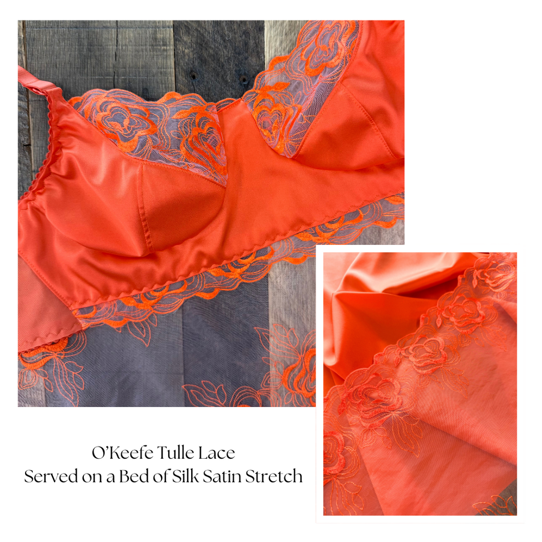 O'Keefe Tulle Lace Silk Bra Kit