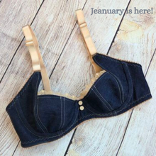 Load image into Gallery viewer, Jeanuary Stretch Denim Bra &amp; Panty Kit