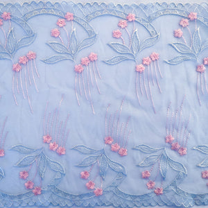 Tulle Lace #382 - Hollyhocks 10"