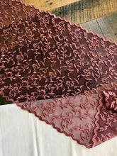 Load image into Gallery viewer, Mulberry WIne 11" Tulle Lace - #834