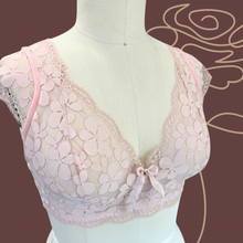 Load image into Gallery viewer, Desert Rose Bra Kit - Make it Your Own Stretch Bra Kit with Lace Option