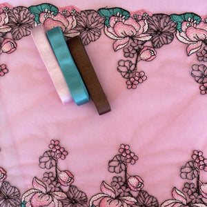 Tulle Lace #394 - Water Lilies 12.5"