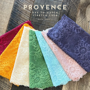 Stretch Lace #502- 9" Provence Dye to Match Lace - BACK IN STOCK!