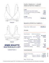 Load image into Gallery viewer, Gemini Downloadable Bra Pattern by Gravity by Grandy