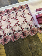 Load image into Gallery viewer, Wine &amp; Rose Lace Lingerie Capsule