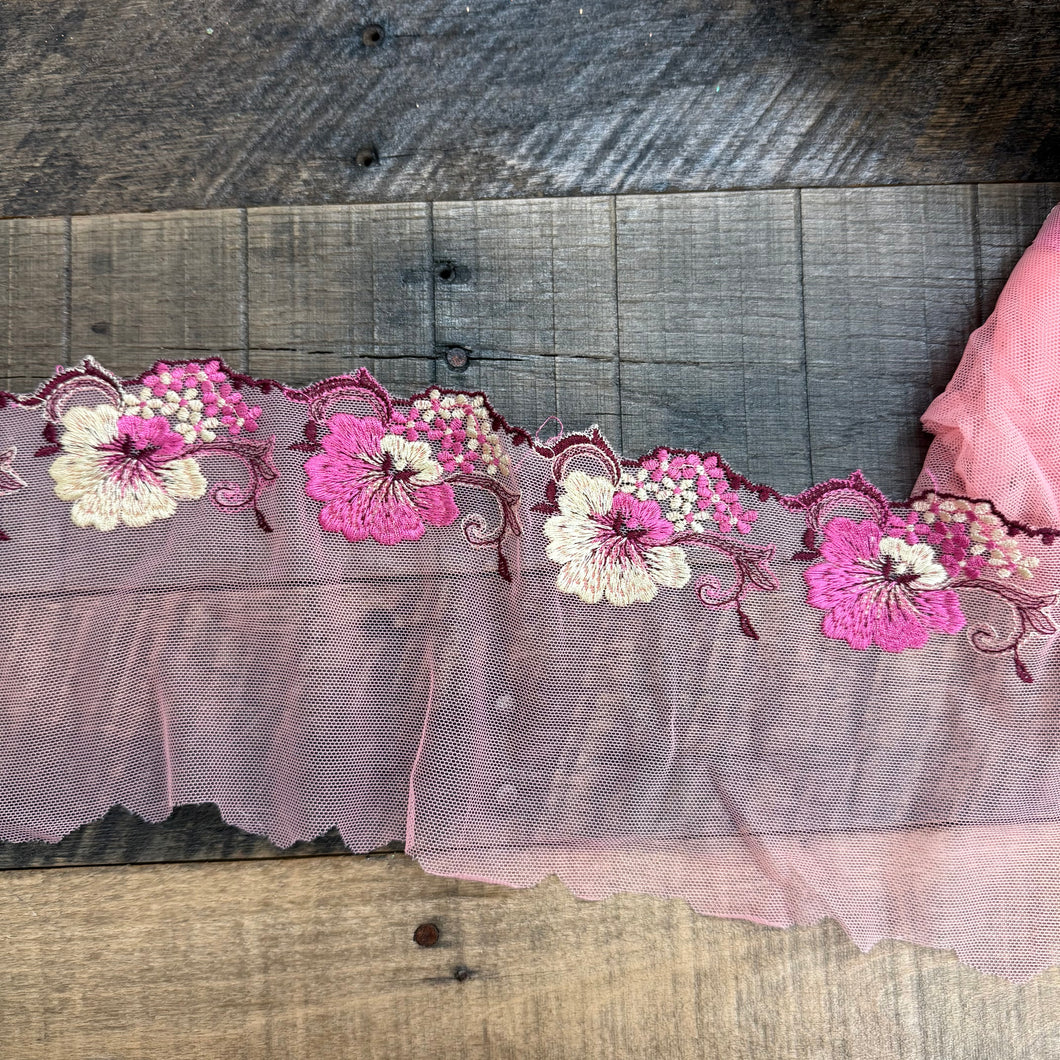 Tulle Lace Azalea & Buttercup Flowers