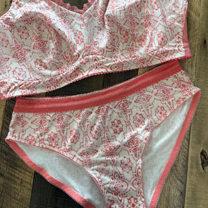 "Orange Sherbet" Super Soft Jersey Knit - Undie Kit - Poly Blend