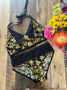 Baroque - Printed Stretch Mesh (Power Mesh) Fabric