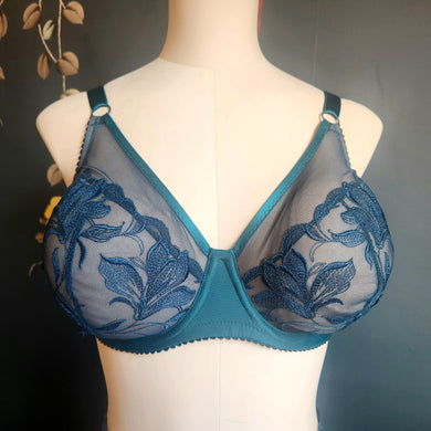 Wintergreen Jewel Tulle Lace Bra Kit