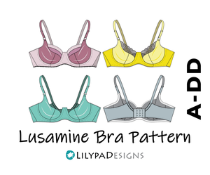 Lusamine Bra Pattern - All Sizes
