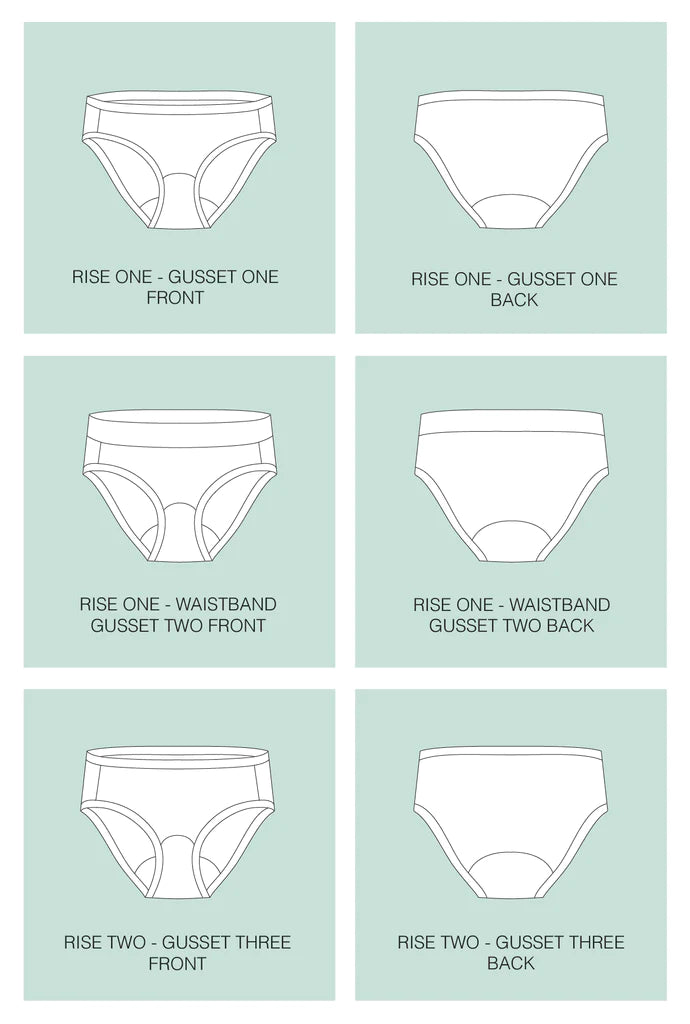 Perfect Period Panties - Paper Sewing Pattern - Sophie Hines