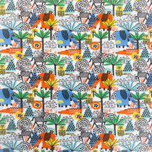 Load image into Gallery viewer, Jungle Playground Bamboo Jersey Print Yardage