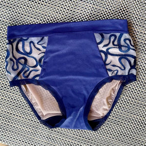 Serpentine Blue Tulle Lace Bra Kit