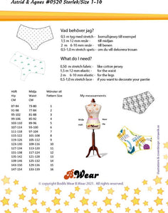 B, Wear Astrid and Agnes Panties Pattern