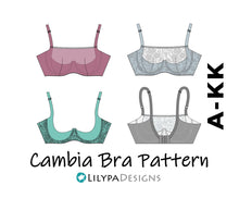 Load image into Gallery viewer, Cambia Underwired Bra Pattern - All Sizes