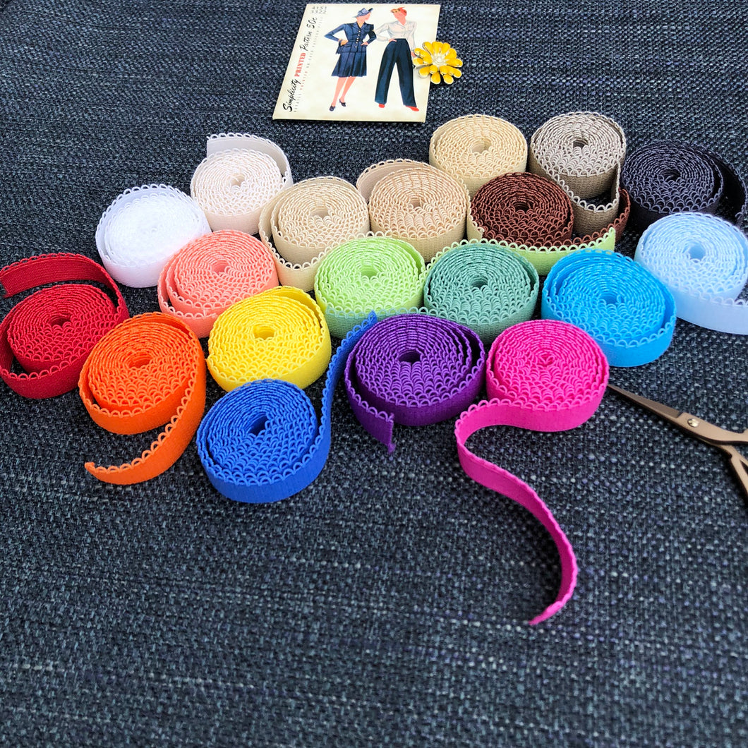 Dye Blank - Looped Picot Elastic - 5 yards