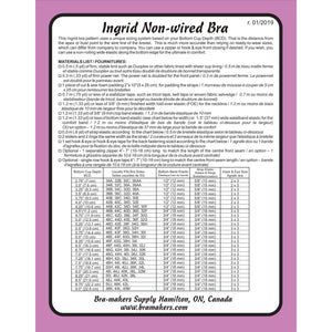 Ingrid Non-wired Bra Pattern