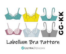 Load image into Gallery viewer, Labellum Underwired Bra Pattern - All Sizes