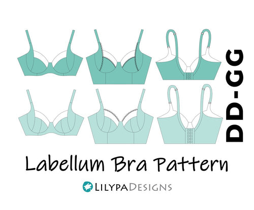 Labellum Underwired Bra Pattern - All Sizes