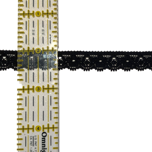 Stretch Lace #201, 1/2" Black