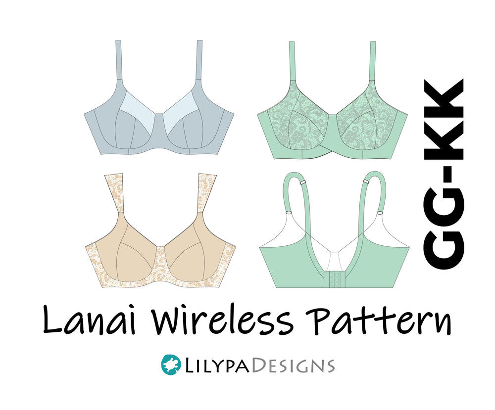 Lanai Wireless Bra Pattern - All Sizes – Bra Builders