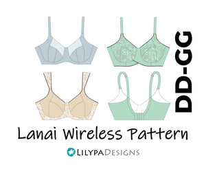Lanai Wireless Bra Pattern - All Sizes