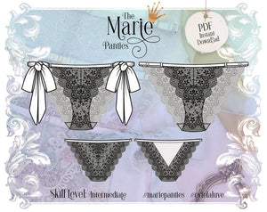 Bra Bee 2022 Sew Along- Under the Arbor Tulle Lace Panties