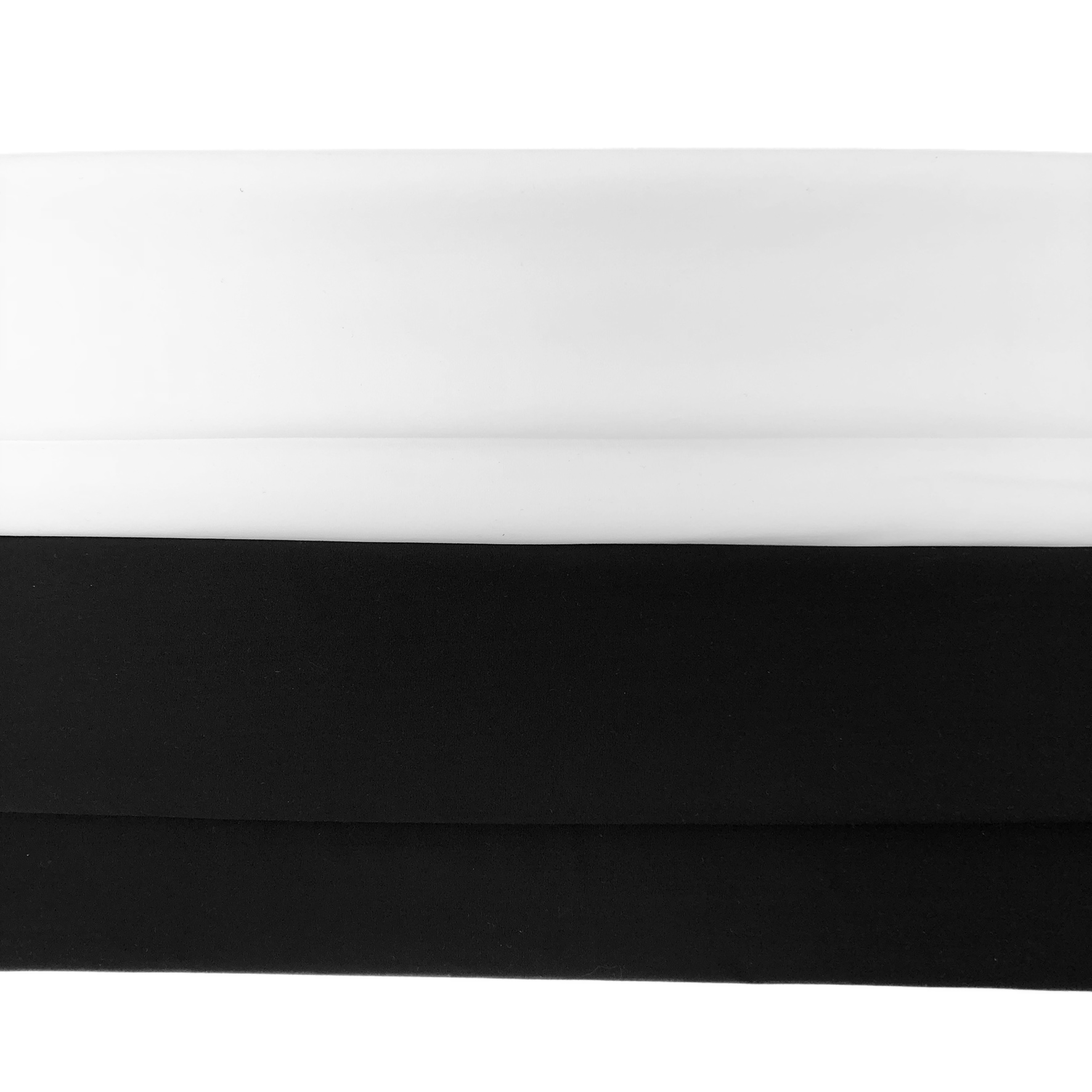 Bra/Lingerie Making - Cup Fabric - Tricot - Duoplex 165gsm - Plain Shiny  (7018-498) - BLACK