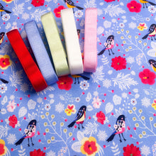 Load image into Gallery viewer, Winter Songbirds Bamboo Jersey Print Yardage