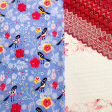 Load image into Gallery viewer, Winter Songbirds Bamboo Jersey Print Yardage