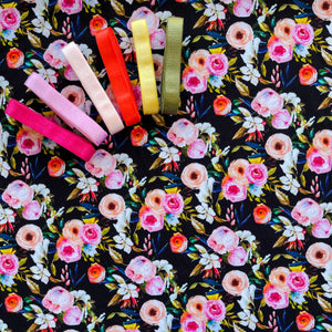 Peony Parade Bamboo Jersey Print Yardage