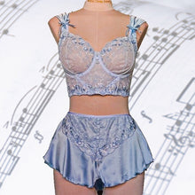 Load image into Gallery viewer, Singing the Blues Lace Bra Kit with Jordy Bralette Option