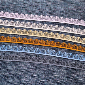 Stretch Lace #501 - 3/4" Natural White Dye to Match Lace - "Art Deco"