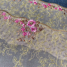 Load image into Gallery viewer, Tulle Laces 111A and 111B - 8&quot; Embroidered Coordinating Tulle Laces